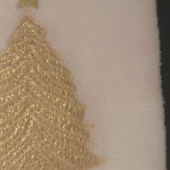 Elco Set of Christmas Themed Towel & Hand Towel Beige with Gold Christmas Tree - Picture 4 of 4